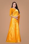 LATEST SOFT LICHI SILK JACQUARD WORK SAREE WITH UNSTITCHED BLOUSE PARTY WEAR WHOLESALE PRICE ETHNIC GARMENT (7)