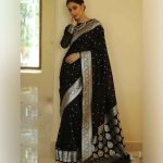 LATEST SOFT LICHI SILK ZARI WEAVING WORK SAREE WITH UNSTITCHED BLOUSE PARTY WEAR WHOLESALE PRICE ETHNIC GARMENT (5)