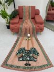 LATEST TWILL NET THREAD SEQUENCE WORK SAREE WITH UNSTITCHED BLOUSE PARTY WEAR WHOLESALE PRICE ETHNIC GARMENT (3)