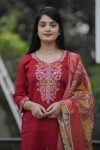 LATEST VICHITRA SILK EMBROIDERY WORK TOP BOTTOM WITH DIGITAL PRINTED DUPATTA PARTY WEAR WHOLESALE PRICE ETHNIC GARMENT (2)