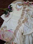 LATEST VISCOSE SILK BEADS EMBROIDERY WORK TOP BOTTOM WITH DUPATTA PARTY WEAR WHOLESALE PRICE ETHNIC GARMENT (3)