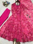 LATEST WEIGHTLESS DIGITAL PRINTED ANARKALI GOWN BOTTOM WITH DUPATTA PARTY WEAR WHOLESALE PRICE ETHNIC GARMENT (4)