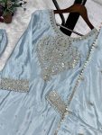 MOST PICKED CHINON SILK EMBROIDERY SEQUENCE WORK TOP PALAZZO WITH DUPATTA PARTY WEAR WHOLESALE PRICE ETHNIC GARMENT (4)