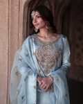 MOST PICKED CHINON SILK EMBROIDERY SEQUENCE WORK TOP PALAZZO WITH DUPATTA PARTY WEAR WHOLESALE PRICE ETHNIC GARMENT (4)