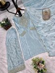 MOST PICKED CHINON SILK EMBROIDERY SEQUENCE WORK TOP PALAZZO WITH DUPATTA PARTY WEAR WHOLESALE PRICE ETHNIC GARMENT (4)