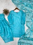 MOST PICKED FENDI SILK PLAIN TOP PATIYALA WITH EMBROIDERY WORK DUPATTA FESTIVE WEAR WHOLESALE PRICE ETHNIC GARMENT (4)