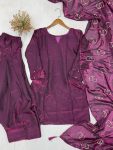 MOST PICKED FENDI SILK PLAIN TOP PATIYALA WITH EMBROIDERY WORK DUPATTA FESTIVE WEAR WHOLESALE PRICE ETHNIC GARMENT (2)