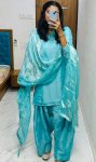 MOST PICKED FENDI SILK PLAIN TOP PATIYALA WITH EMBROIDERY WORK DUPATTA FESTIVE WEAR WHOLESALE PRICE ETHNIC GARMENT (4)