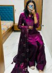 MOST PICKED FENDI SILK PLAIN TOP PATIYALA WITH EMBROIDERY WORK DUPATTA FESTIVE WEAR WHOLESALE PRICE ETHNIC GARMENT (2)