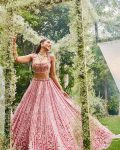 MOST PICKED GEORGETTE EMBROIDERY SEQUENCE SEMI-STITCHED LEHENGA CHOLI WITH DUPATTA PARTY WEAR WHOLESALE PRICE ETHNIC GARMENT (4)