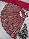 MOST PICKED GEORGETTE EMBROIDERY SEQUENCE SEMI-STITCHED LEHENGA CHOLI WITH DUPATTA PARTY WEAR WHOLESALE PRICE ETHNIC GARMENT (4)