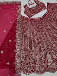 MOST PICKED GEORGETTE EMBROIDERY SEQUENCE SEMI-STITCHED LEHENGA CHOLI WITH DUPATTA PARTY WEAR WHOLESALE PRICE ETHNIC GARMENT (4)