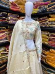 MOST PICKED GOLD CRUSH EMBROIDERY THREAD SEQUENCE WORK LEHENGA CHOLI JACKET WITH DUPATTA PARTY WEAR WHOLESALE PRICE ETHNIC GARMENT (4)
