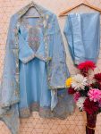 MOST PICKED JIMMY CHOO EMBROIDERY SEQUENCE WORK TOP BOTTOM WITH DUPATTA FESTIVE WEAR WHOLESALE PRICE ETHNIC GARMENT (2)
