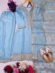 MOST PICKED JIMMY CHOO EMBROIDERY SEQUENCE WORK TOP BOTTOM WITH DUPATTA FESTIVE WEAR WHOLESALE PRICE ETHNIC GARMENT (2)