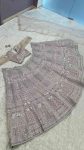 MOST PICKED NET RESHAM THREAD SEQUENCE WORK LEHENGA CHOLI WITH DUPATTA PARTY WEAR WHOLESALE PRICE ETHNIC GARMENT (4)
