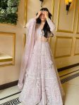 MOST PICKED NET RESHAM THREAD SEQUENCE WORK LEHENGA CHOLI WITH DUPATTA PARTY WEAR WHOLESALE PRICE ETHNIC GARMENT (4)
