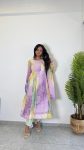 MOST PICKED ORGANZA BANDHEJ PRINTED ANARKALI GOWN BOTTOM WITH DUPATTA PARTY WEAR WHOLESALE PRICE ETHNIC GARMENT (8)