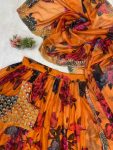 MOST PICKED TABBY ORGANZA PRINTED EMBROIDERY SEQUENCE WORK LEHENGA CHOLI WITH DUPATTA PARTY WEAR WHOLESALE PRICE ETHNIC GARMENT (5)