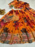 MOST PICKED TABBY ORGANZA PRINTED EMBROIDERY SEQUENCE WORK LEHENGA CHOLI WITH DUPATTA PARTY WEAR WHOLESALE PRICE ETHNIC GARMENT (5)