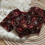 MOST PICKED VELVET THREAD SEQUENCE WORK STITCHED BLOUSE PARTY WEAR WHOLESALE PRICE ETHNIC GARMENT (4)