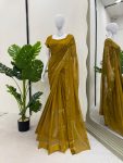 MOST PICKED VISCOSE PATTA THREAD SEQUENCE WORK SAREE WITH UNSTITCHED BLOUSE PARTY WEAR WHOLESALE PRICE ETHNIC GARMENT (7)