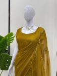 MOST PICKED VISCOSE PATTA THREAD SEQUENCE WORK SAREE WITH UNSTITCHED BLOUSE PARTY WEAR WHOLESALE PRICE ETHNIC GARMENT (7)