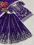 NEW ARRIVAL CHINON EMBROIDERY CODING SEQUENCE WORK TOP PALAZZO WITH DUPATTA PARTY WEAR WHOLESALE PRICE ETHNIC GARMENT (4)