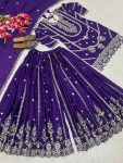 NEW ARRIVAL CHINON EMBROIDERY CODING SEQUENCE WORK TOP PALAZZO WITH DUPATTA PARTY WEAR WHOLESALE PRICE ETHNIC GARMENT (4)