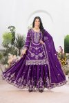 NEW ARRIVAL CHINON EMBROIDERY CODING SEQUENCE WORK TOP PALAZZO WITH DUPATTA PARTY WEAR WHOLESALE PRICE ETHNIC GARMENT (4)