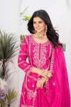 NEW ARRIVAL CHINON EMBROIDERY CODING SEQUENCE WORK TOP PALAZZO WITH DUPATTA PARTY WEAR WHOLESALE PRICE ETHNIC GARMENT (9)