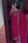 NEW ARRIVAL CHINON EMBROIDERY THREAD SEQUENCE WORK TOP PALAZZO WITH DUPATTA RANI