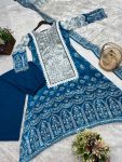 NEW ARRIVAL CHINON SILK DIGITAL PRINT WITH REAL MIRROR HAND WORK AND HANGINGS LACE BORDER WORK TOP PALAZZO WITH DUPATTA FESTIVE WEAR WHOLESALE PRICE ETHNIC GARMENT (10)