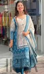 NEW ARRIVAL CHINON SILK DIGITAL PRINT WITH REAL MIRROR HAND WORK AND HANGINGS LACE BORDER WORK TOP PALAZZO WITH DUPATTA FESTIVE WEAR WHOLESALE PRICE ETHNIC GARMENT (10)
