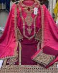 NEW ARRIVAL CHINON SILK DUAL TONE WITH EMBROIDERY SEQUENCE AND CODING WORK TOP PALAZZO WITH DUPATTA FESTIVE WEAR WHOLESALE PRICE ETHNIC GARMENT (12)