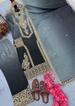 NEW ARRIVAL CHINON SILK DUAL TONE WITH EMBROIDERY SEQUENCE AND CODING WORK TOP PALAZZO WITH DUPATTA FESTIVE WEAR WHOLESALE PRICE ETHNIC GARMENT (17)