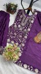 NEW ARRIVAL CHINON SILK EMBROIDERY SEQUENCE WORK TOP PALAZZO WITH DUPATTA FESTIVE WEAR WHOLESALE PRICE ETHNIC GARMENT (2)