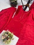 NEW ARRIVAL CHINON SILK EMBROIDERY SEQUENCE WORK TOP PATIYALA WITH DUPATTA FESTIVE WEAR WHOLESALE PRICE ETHNIC GARMENT (3)