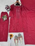 NEW ARRIVAL CHINON SILK THREAD WITH SEQUENCE WORK TOP PATIYALA WITH DUPATTA FESTIVE WEAR WHOLESALE PRICE ETHNIC GARMENT (3)