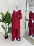 NEW ARRIVAL CHINON SILK THREAD WITH SEQUENCE WORK TOP PATIYALA WITH DUPATTA FESTIVE WEAR WHOLESALE PRICE ETHNIC GARMENT (3)