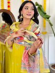 NEW ARRIVAL COTTON EMBROIDERY GOTA PATTI WORK TOP BOTTOM WITH DUPATTA PARTY WEAR WHOLESALE PRICE ETHNIC GARMENT (8)