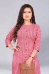 NEW ARRIVAL COTTON PRINT WORK KURTI CASUAL WEAR WHOLESALE PRICE ETHNIC GARMENT (4)