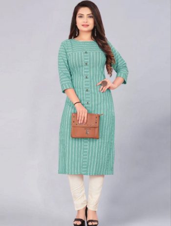NEW ARRIVAL COTTON PRINT WORK KURTI PISTA