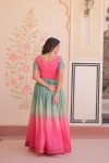 NEW ARRIVAL CRUSH BEADS EMBROIDERY DIGITAL PRINTED WORK ONLY ALIA CUT GOWN PARTY WEAR WHOLESALE PRICE ETHNIC GARMENT (15)