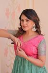 NEW ARRIVAL CRUSH BEADS EMBROIDERY DIGITAL PRINTED WORK ONLY ALIA CUT GOWN PARTY WEAR WHOLESALE PRICE ETHNIC GARMENT (15)