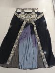 NEW ARRIVAL FRENCH CREPE EMBROIDERY SEQUENCE WORK BLOUSE DRAPE SKIRT WITH SHRUG AND BELT PARTY WEAR WHOLESALE PRICE ETHNIC GARMENT (3)