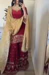 NEW ARRIVAL GEORGETTE EMBROIDERY SEQUENCE WORK TOP SHARARA WITH DUPATTA FESTIVE WEAR WHOLESALE PRICE ETHNIC GARMENT (4)