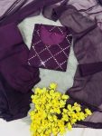 NEW ARRIVAL GEORGETTE EMBROIDERY WORK TOP SHARARA WITH DUPATTA FESTIVE WEAR WHOLESALE PRICE ETHNIC GARMENT (3)