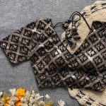 NEW ARRIVAL GEORGETTE SEQUENCE WORK READY TO WEAR BLOUSE PARTY WEAR WHOLESALE PRICE ETHNIC GARMENT (11)