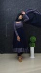 NEW ARRIVAL GEORGETTE WITH DIGITAL DAMAN PRINT WORK ANARKALI GOWN WITH DUPATTA FESTIVE WEAR WHOLESALE PRICE ETHNIC GARMENT (4)